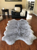 Luxury Faux Sheepskin Shaggy Silky Plush Carpet - Hypoallergenic, Free Shape Rug - lambzydecor.com