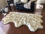 Luxury Faux Sheepskin Shaggy Silky Plush Carpet - Hypoallergenic, Free Shape Rug - lambzydecor.com