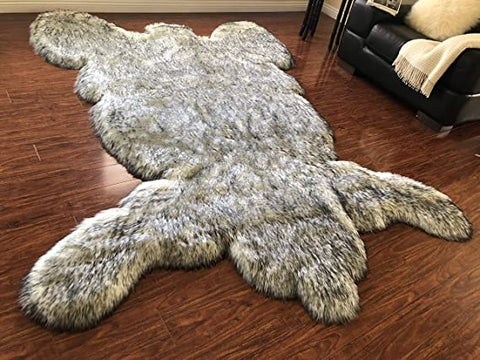 LAMBZY Faux Sheepskin Super Soft Hypoallergenic Silky Shag Bear Rug for Living Room, Kids Room, Sofa - lambzydecor.com