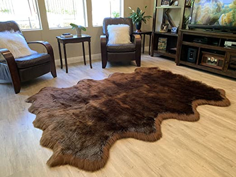 LAMBZY Faux Sheepskin Super Soft Hypoallergenic Silky Shag Rug for Living Room, Kids Room, Sofa - lambzydecor.com