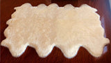 LAMBZY Genuine Sheepskin Silky Area Rug - Thick Strong Bottom Texture Stain Resistant Area Rug - lambzydecor.com