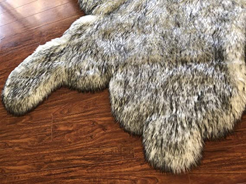 LAMBZY Faux Sheepskin Super Soft Hypoallergenic Silky Shag Bear Rug for Living Room, Kids Room, Sofa - lambzydecor.com