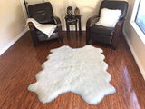 LAMBZY Genuine Sheepskin Silky Area Rug - Thick Strong Bottom Texture Stain Resistant Area Rug - lambzydecor.com