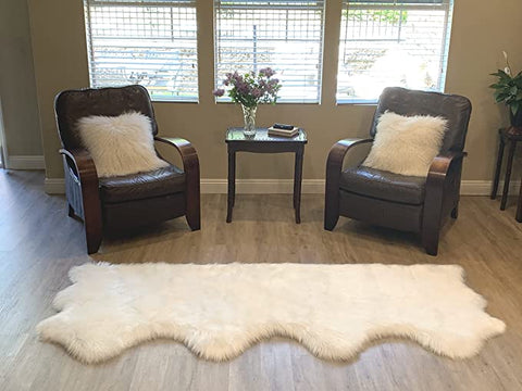 LAMBZY Faux Sheepskin Super Soft Hypoallergenic Silky Shag Rug for Living Room, Kids Room, Sofa - lambzydecor.com