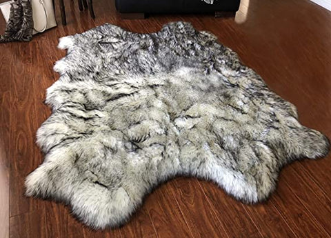 Luxury Faux Sheepskin Shaggy Silky Plush Carpet - Hypoallergenic, Free Shape Rug - lambzydecor.com