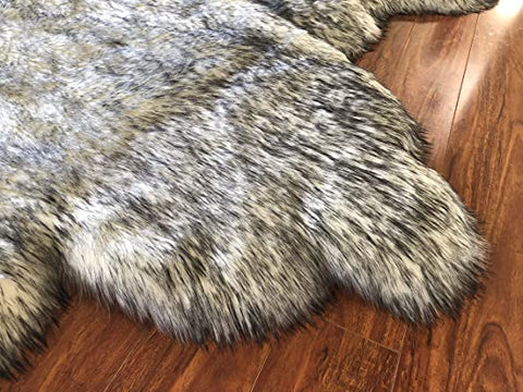 LAMBZY Faux Sheepskin Super Soft Hypoallergenic Silky Shag Bear Rug for Living Room, Kids Room, Sofa - lambzydecor.com