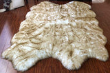 Luxury Faux Sheepskin Shaggy Silky Plush Carpet - Hypoallergenic, Free Shape Rug - lambzydecor.com