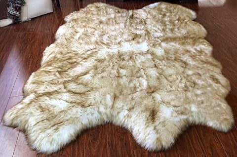Luxury Faux Sheepskin Shaggy Silky Plush Carpet - Hypoallergenic, Free Shape Rug - lambzydecor.com