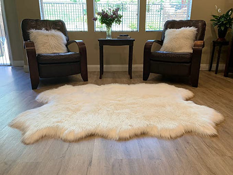 LAMBZY Faux Sheepskin Super Soft Hypoallergenic Silky Shag Rug for Living Room, Kids Room, Sofa - lambzydecor.com