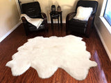 LAMBZY Genuine Sheepskin Silky Area Rug - Thick Strong Bottom Texture Stain Resistant Area Rug - lambzydecor.com