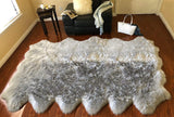 Luxury Faux Sheepskin Shaggy Silky Plush Carpet - Hypoallergenic, Free Shape Rug - lambzydecor.com