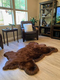 LAMBZY Faux Sheepskin Super Soft Hypoallergenic Silky Shag Bear Rug for Living Room, Kids Room, Sofa - lambzydecor.com