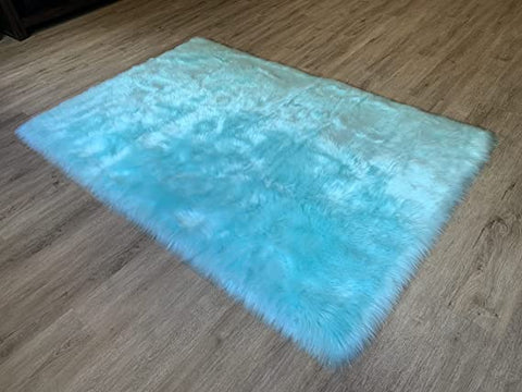 LAMBZY Faux Sheepskin Super Soft Hypoallergenic Silky Shag Rug for Living Room, Kids Rug - lambzydecor.com