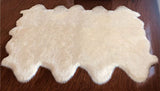LAMBZY Genuine Sheepskin Silky Area Rug - Thick Strong Bottom Texture Stain Resistant Area Rug - lambzydecor.com