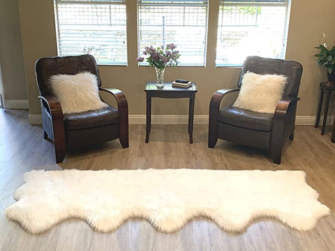 LAMBZY Faux Sheepskin Super Soft Hypoallergenic Silky Shag Rug for Living Room, Kids Room, Sofa - lambzydecor.com