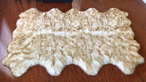 Luxury Faux Sheepskin Shaggy Silky Plush Carpet - Hypoallergenic, Free Shape Rug - lambzydecor.com