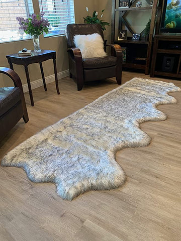 LAMBZY Faux Sheepskin Super Soft Hypoallergenic Silky Shag Rug for Living Room, Kids Room, Sofa - lambzydecor.com
