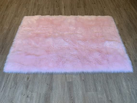 LAMBZY Faux Sheepskin Super Soft Hypoallergenic Silky Shag Rug for Living Room, Kids Rug - lambzydecor.com