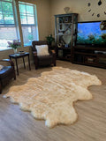 LAMBZY Faux Sheepskin Super Soft Hypoallergenic Silky Shag Rug for Living Room, Kids Room, Sofa - lambzydecor.com