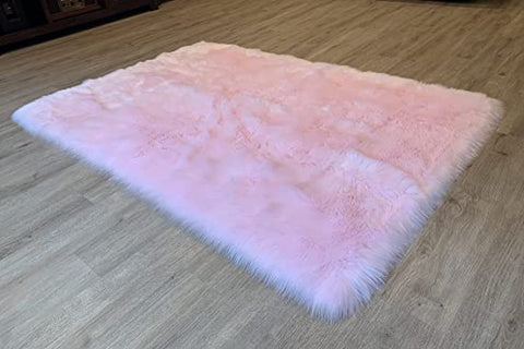 LAMBZY Faux Sheepskin Super Soft Hypoallergenic Silky Shag Rug for Living Room, Kids Rug - lambzydecor.com