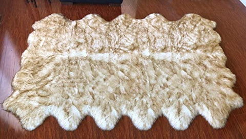 Luxury Faux Sheepskin Shaggy Silky Plush Carpet - Hypoallergenic, Free Shape Rug - lambzydecor.com