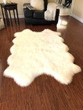 Luxury Faux Sheepskin Shaggy Silky Plush Carpet - Hypoallergenic, Free Shape Rug - lambzydecor.com