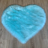 LAMBZY Faux Sheepskin Super Soft Hypoallergenic Heart Shaped Shag Rug for Living Room, Kids Room, Sofa - lambzydecor.com