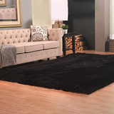 Plush and Premium Faux Sheepskin Shag Rug - Lena Collection, Square Area Rug - lambzydecor.com