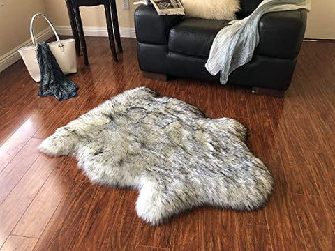 Luxury Faux Sheepskin Shaggy Silky Plush Carpet - Hypoallergenic, Free Shape Rug - lambzydecor.com