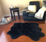 Luxury Faux Sheepskin Shaggy Silky Plush Carpet - Hypoallergenic, Free Shape Rug - lambzydecor.com