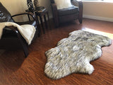 LAMBZY Genuine Sheepskin Silky Area Rug - Thick Strong Bottom Texture Stain Resistant Area Rug - lambzydecor.com