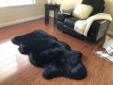 Luxury Faux Sheepskin Shaggy Silky Plush Carpet - Hypoallergenic, Free Shape Rug - lambzydecor.com