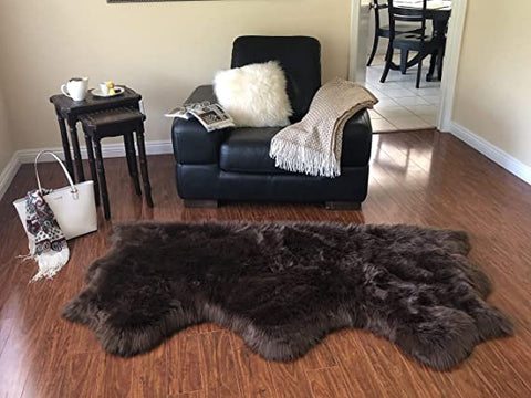 Luxury Faux Sheepskin Shaggy Silky Plush Carpet - Hypoallergenic, Free Shape Rug - lambzydecor.com