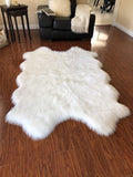 Luxury Faux Sheepskin Shaggy Silky Plush Carpet - Hypoallergenic, Free Shape Rug - lambzydecor.com