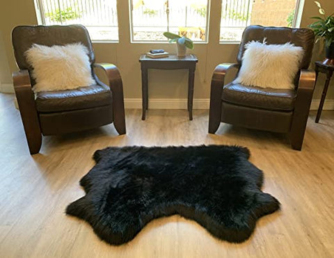 LAMBZY Faux Sheepskin Super Soft Hypoallergenic Silky Shag Rug for Living Room, Kids Room, Sofa - lambzydecor.com