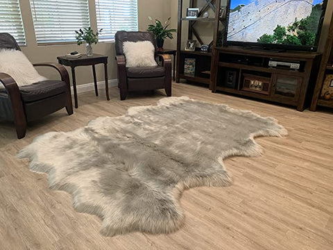 LAMBZY Faux Sheepskin Super Soft Hypoallergenic Silky Shag Rug for Living Room, Kids Room, Sofa - lambzydecor.com