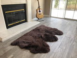 LAMBZY Genuine Sheepskin Silky Area Rug - Thick Strong Bottom Texture Stain Resistant Area Rug - lambzydecor.com