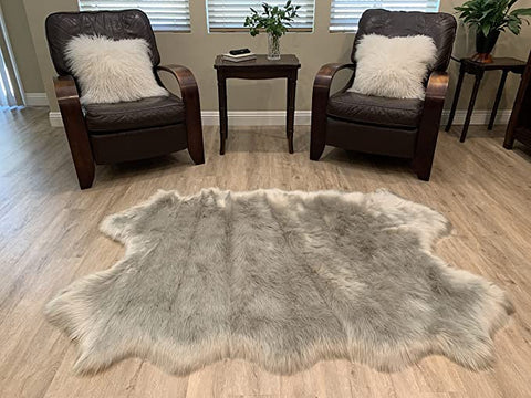 LAMBZY Faux Sheepskin Super Soft Hypoallergenic Silky Shag Rug for Living Room, Kids Room, Sofa - lambzydecor.com