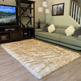 LAMBZY High Pile Super Fluffy Soft Faux Sheepskin Rug, Classic Sheepskin Super Soft to Touch Rug - lambzydecor.com