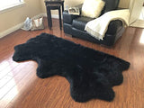 Luxury Faux Sheepskin Shaggy Silky Plush Carpet - Hypoallergenic, Free Shape Rug - lambzydecor.com