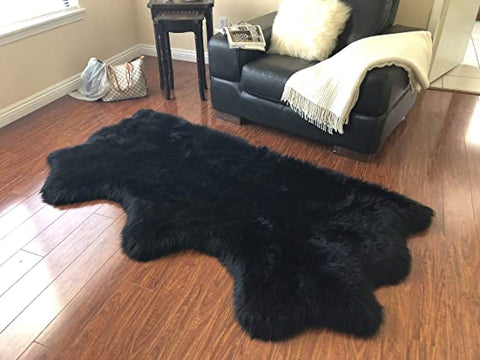 Luxury Faux Sheepskin Shaggy Silky Plush Carpet - Hypoallergenic, Free Shape Rug - lambzydecor.com