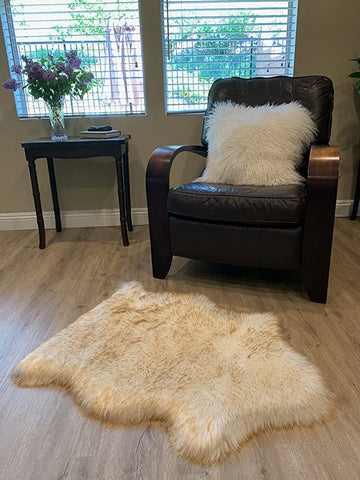 LAMBZY Faux Sheepskin Super Soft Hypoallergenic Silky Shag Rug for Living Room, Kids Room, Sofa - lambzydecor.com