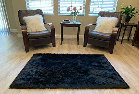 LAMBZY Faux Sheepskin Super Soft Hypoallergenic Silky Shag Rug for Living Room, Kids Room, Sofa - lambzydecor.com