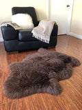 Luxury Faux Sheepskin Shaggy Silky Plush Carpet - Hypoallergenic, Free Shape Rug - lambzydecor.com