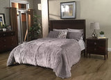 Super Soft Faux Sheepskin Silky Shag Bedspread - lambzydecor.com