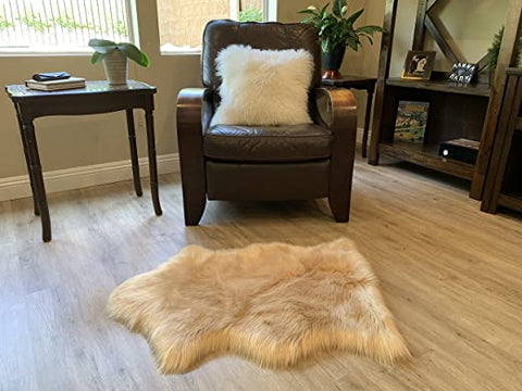 LAMBZY Faux Sheepskin Super Soft Hypoallergenic Silky Shag Rug for Living Room, Kids Room, Sofa - lambzydecor.com