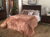 Super Soft Faux Sheepskin Silky Shag Bedspread - lambzydecor.com