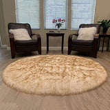 Luxury Faux Sheepskin Fur Rug, Fluffy Area Rug, Non-Slip Home Décor Accent - lambzydecor.com