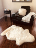Luxury Faux Sheepskin Shaggy Silky Plush Carpet - Hypoallergenic, Free Shape Rug - lambzydecor.com