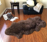 Luxury Faux Sheepskin Shaggy Silky Plush Carpet - Hypoallergenic, Free Shape Rug - lambzydecor.com